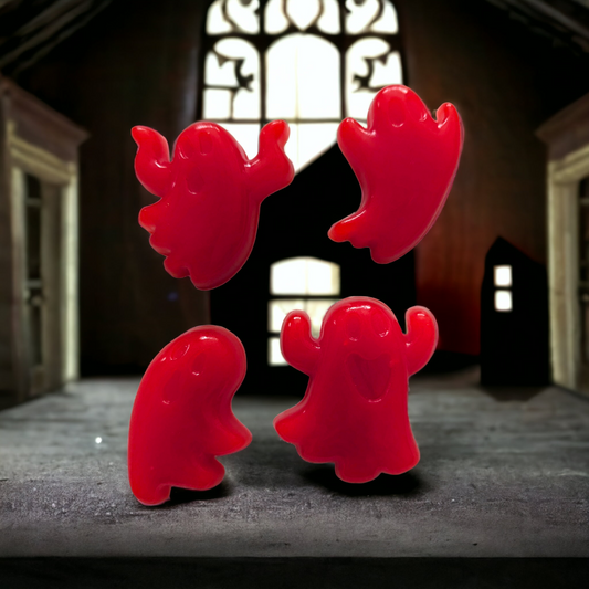 Red candy apple Gumies, ghost-shaped (4 ct)