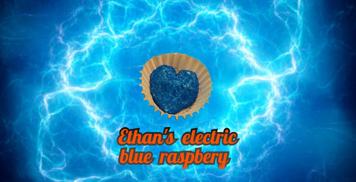 Ethan's Electric Blue Raspberry Marshmallows